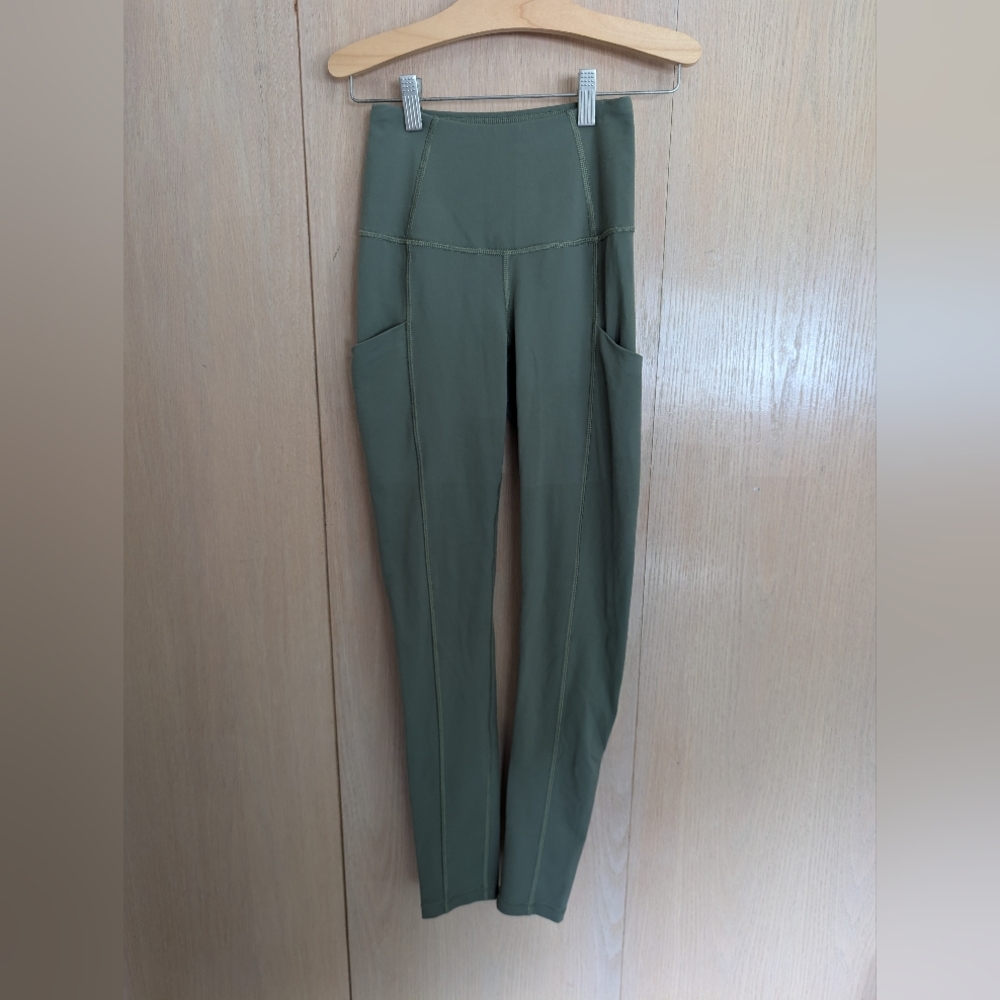 EUC North Face Flashdry Tights/Leggings - Sage Green, XS